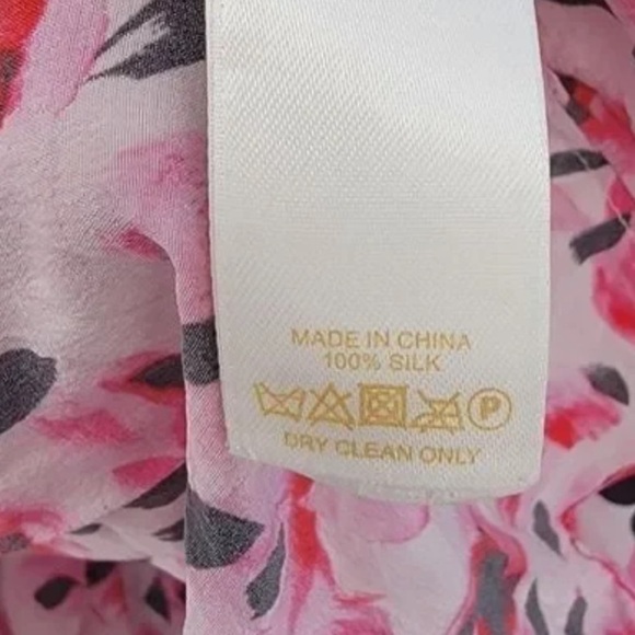 Kate Spade ♠️ | Midi Skirt The Rules Womens Size 0 XS 100% Silk Pink Floral Rose - Picture 5 of 10